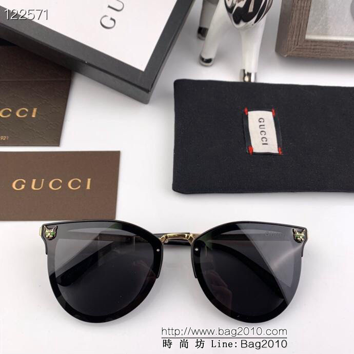 GUCCI古馳 2019網紅同款 古奇新款 大框偏光墨鏡 寶麗來超清偏光太陽鏡 3346  lly1179